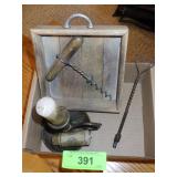 MUD PIE DISPLAY, METAL CANDLE HOLDER, CANDLES