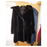 VTG ULTRA-SEAL FAUX FUR COAT (SIZE 18), WALLY BAG