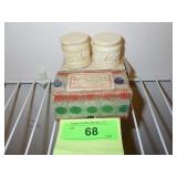 VINTAGE CARVED BONE S&P