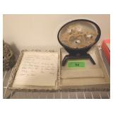 VINTAGE CHINESE CARVED CORK DIORAMA - ORIGINAL BOX