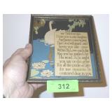 VINTAGE DAUGHTER MOTTO 6 1/2 x 7 1/2