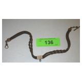 VINTAGE BRAIDED HAIR MOURNING NECKLACE