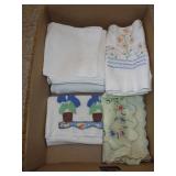 VINTAGE TABLECLOTH, DISH TOWEL, RUNNERS