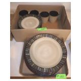 SONOMA DINNER PLATES, SALAD PLATES & MUGS