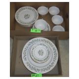 VINTAGE PRINCESS CHINA BRIDAL WREATH 6 PLACE>>>