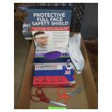 DISPOSABLE GLOVES (1 NEW BOX), FACE SHIELD, MESH>>