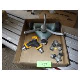 GILMOUR ROLLING SPRINKLER, WATER HOSE SPLITTERS