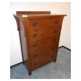 KINCAID MISSION STYLE OAK CHEST OF DRAWERS BY>>>>