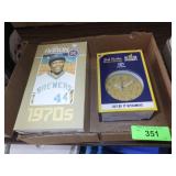 NIP HANK AARON BOBBLE HEAD &BOB UECKER ALARM CLOCK