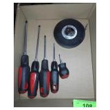 LUFKIN MEASURING TAPE , ASST. SCREWDRIVERS