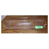 VINTAGE WALNUT DRESSER CADDY