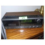VINTAGE SEARS LXI STEREO CLOCK RADIO- TURNS ON