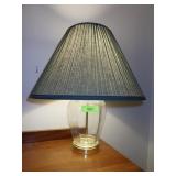 GLASS LAMP 20" TO SHADE TOP