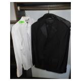 CROFT & BARROW TUXEDO (JACKET 42R), SHIRT 17 34/35