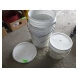 (2) 5 GALLON BUCKETS (NO LIDS), (1) 2 GAL. W/ LID