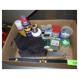 WD-40, GLOVES, RASPS, LEVEL, SCREWS, NUTS & BOLTS>