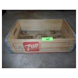 VINTAGE WOODEN 7-UP CRATE