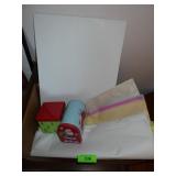 GIFT TISSUE, GIFT BOXES & METAL CHRISTMAS MAILBOX