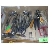 ASST. KITCHEN UTENSILS- FLATWARE, CAN OPENER>>>