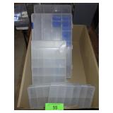 ASST.PLASTIC COMPARTMENT STORAGE BOXES