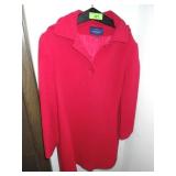 MACKINTOSH WOOL BLEND COAT W/ REMOVABLLE HAT (XL)