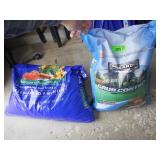 NEW BAG OF GRUB CONTROL & 1/4 BAG OF POTTING SOIL