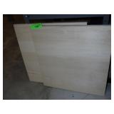 2 PCS. OF WOOD 16 1/2 x 17 1/2 x 3/4