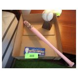 MILWAUKEE BREWERS PINK SOUVENIR BAT, BOTTLE >>>