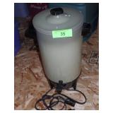 VINTAGE WEST BEND COFFEE POT (TURNS ON)