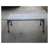 ALUMINUM WORK PLATFORM 39 1/2 x 12 x 21