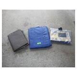 3 TARPS (1 NEW BLUE HAWK 6