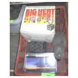 VINTAGE CAST IRON MATCH HOLDER (N O LID), GLASS>>>