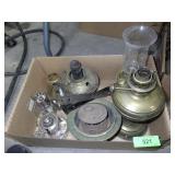 VINTAGE OIL LAMPS & OIL LAMP PARTS