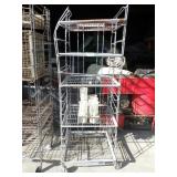 ROLLING STORAGE RACK  (BENT TOP)  26 x 30 x 75