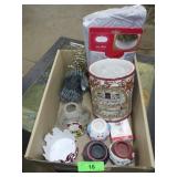 NIP CHRISTMAS TREE SKIRT, CANDLE COVER & VOTIVE>>>