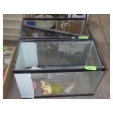 2 AQUARIUMS W/ ASST. CONENTS FOR FISH OR PETS