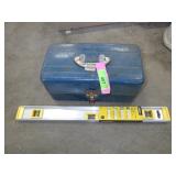 VINTAGE UNION TACKLE BOX, JOHNSON LEVEL