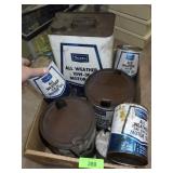 VINTAGE SEARS OIL CANS