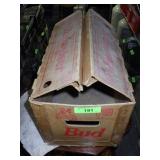 VINTAGE WAX COATED BUDWEISER BEER BOX