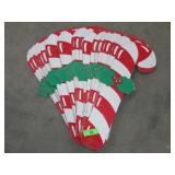 19 VINTAGE MASONITE CANDY CANES  24"