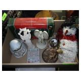 ANGEL LAMP, ASST. FIGURINES, CHRISTMAS IN VERMONT>