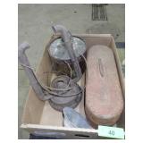 VINTAGE ROAD FLARES (2), VINTAGE GLASS KEROSENE>>>