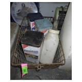 VINTAGE METAL CRACKER TINS, MILKING BOTTLE