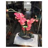 FAUX ORCHID IN PLANTER 26" TALL