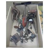 VINTAGE HAND DRILL, LION HEAD DRAWER PULLS, ASST.>