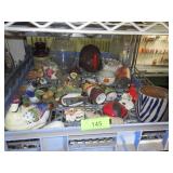 DUCK STAPLER, FIGURINES, VASES, TURKEY SHAKER>>>