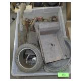 VINTAGE RUSTY TRUCK, GRATER, KNIFE, MOLD, ETC