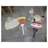 ASST. YARD STAKES (2 METAL, 1 WOOD, 1 PLASTIC)