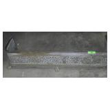 BRASS FIREPLACE FENDER  41 x 13 x 10