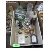 CLOCKS (UNTESTED), WOODEN CUP & FIGURINES, >>>>